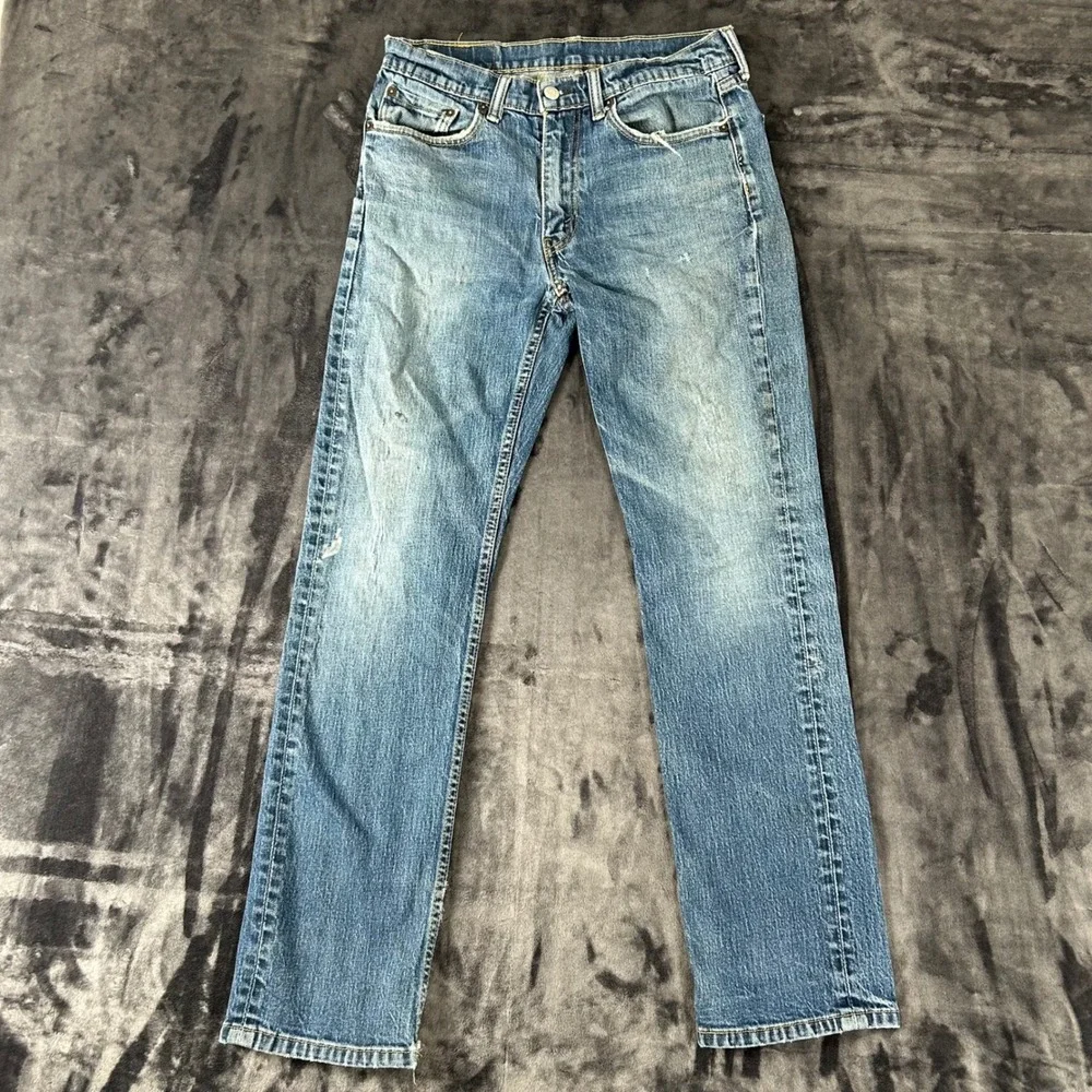 Levi's 511 Slim Fit Jeans Mens W32 L32 Blue Denim Medium Wash